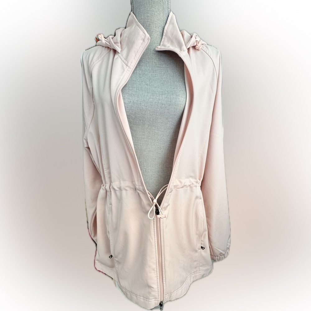 Muted Pink Spring Jacket, Cool Weather, Light Rain, Beautiful Design NWOT XL - Picture 4 of 5